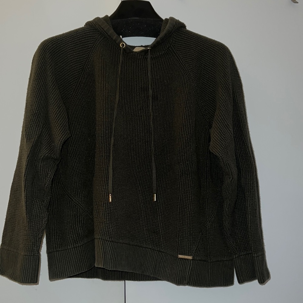 Michael Kors green waffle hoodie